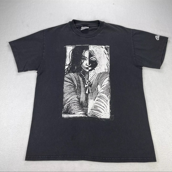 Death The Sandman Neil Gaiman Shirt Size Medium Single Stitch 90s DC Comic Book - Picture 1 of 13